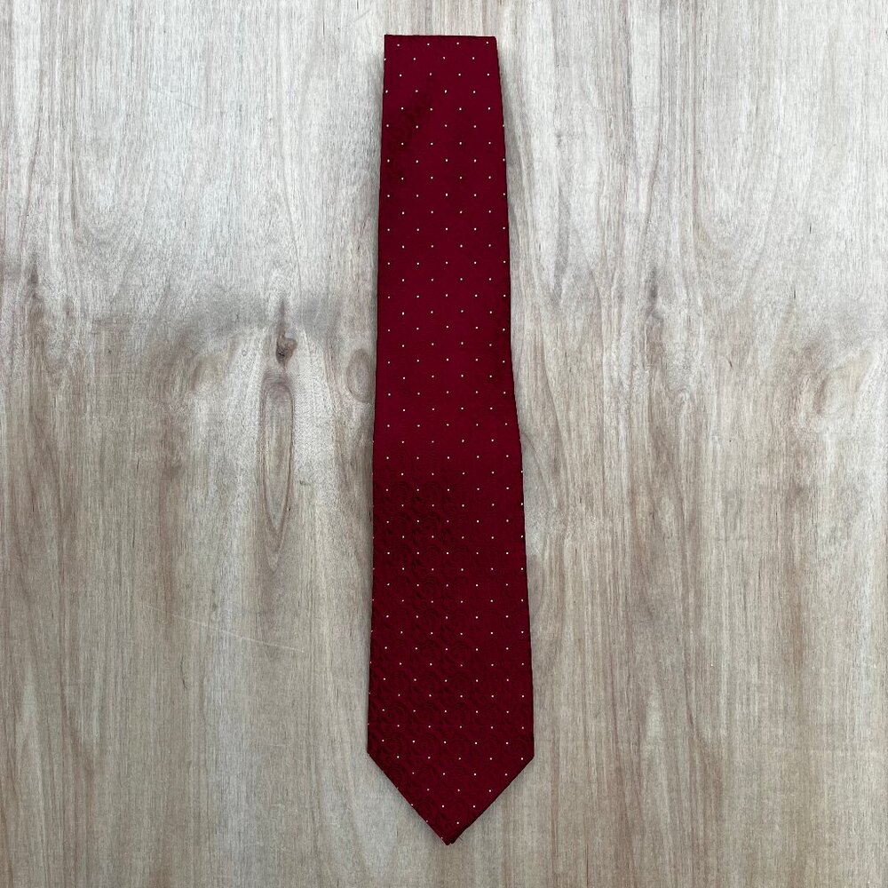 SEAN JOHN BURGUNDY SILK NECK TIE Men’s Fine Tailoring